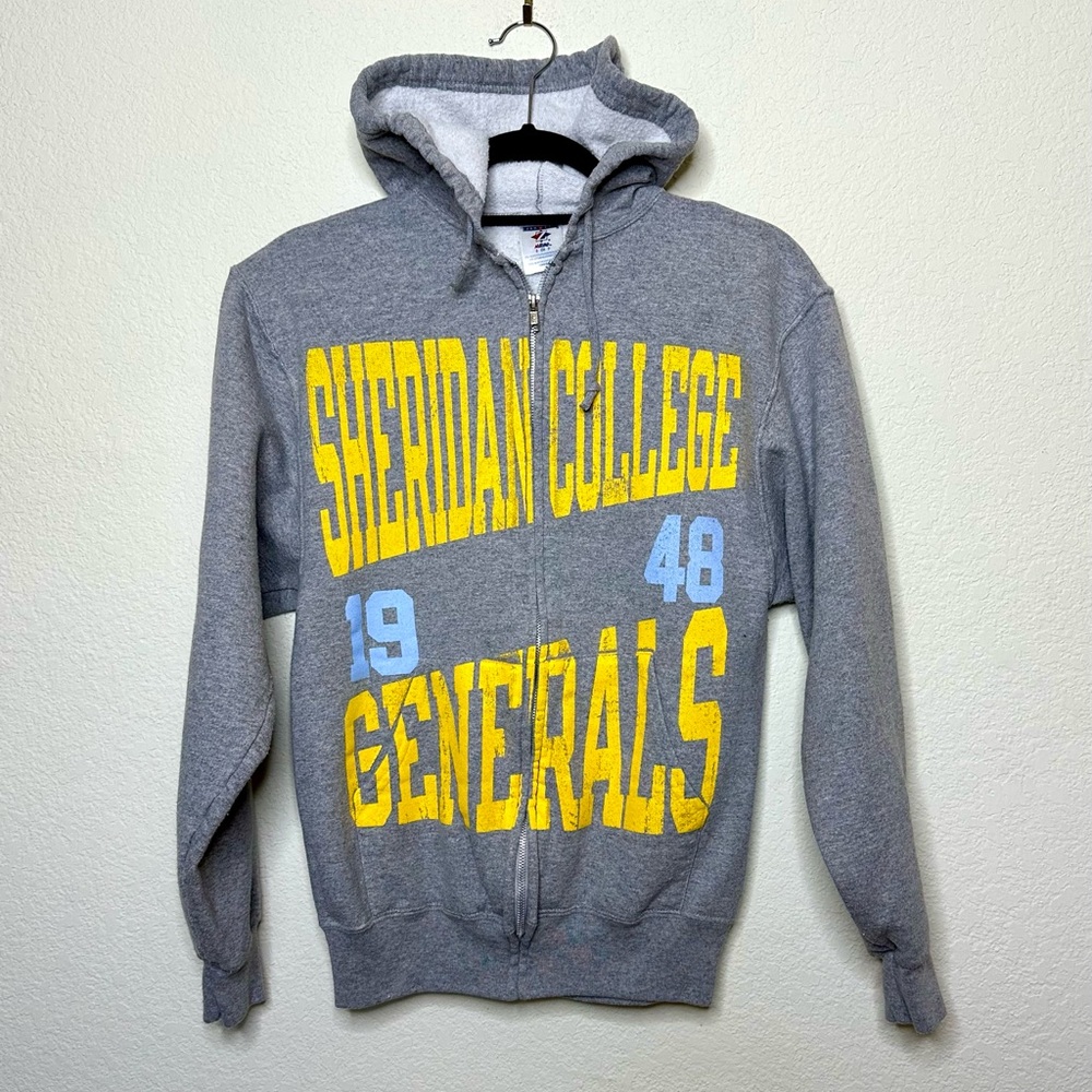 Vintage Sheridan College Generals Zip-Up Hoodie
